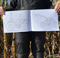 Load image into Gallery viewer, Farm Machines Colouring Book