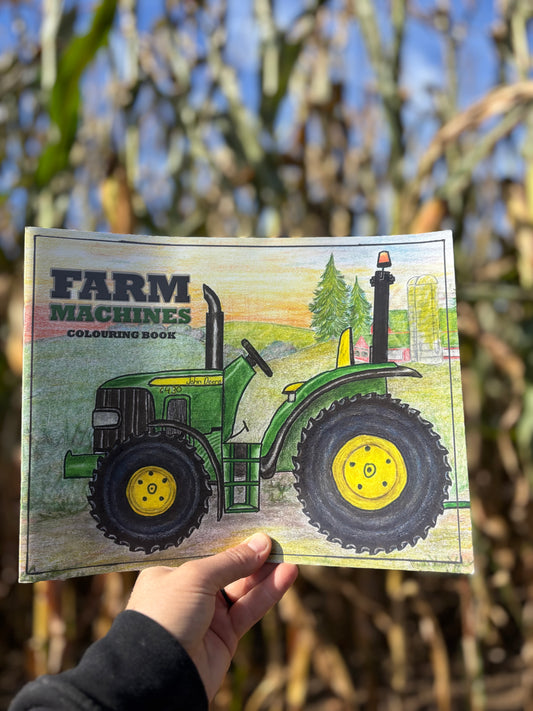 Farm Machines Colouring Book